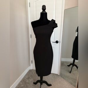 NWT Likely Black Packard One-Shoulder Dress size 6